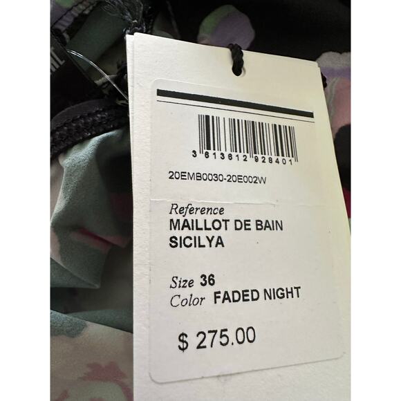 ISABEL MARANT Sicilya One-Piece Swimsuit size 36/ US 4 Faded night $275 - Picture 12 of 16